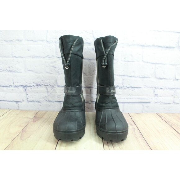 LL Bean Kids' Northwoods Boots Insulated Graphite Size 4 - Picture 3 of 9